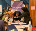 پایش سلامت دختران نودانشجو در غرفه اداره کل ورزش و تندرستی