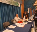 پایش سلامت دختران نودانشجو در غرفه اداره کل ورزش و تندرستی