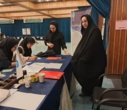 پایش سلامت دختران نودانشجو در غرفه اداره کل ورزش و تندرستی
