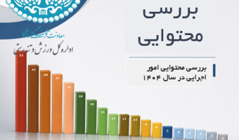 تحلیل آماری تولید محتوای امور اجرای اداره کل ورزش و تندرستی در سال 1404