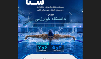 نتایج برگزاری مسابقات قهرمانی شنای دانشجویان دختر دانشگاه‌های منطقه یک کشور با معرفی تیم‌های برتر
