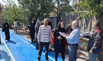 مراسم افتتاحیه زمین بسکتبال و سالن ورزشی دانشکده روانشناسی و علوم تربیتی به مناسبت هفته تربیت بدنی