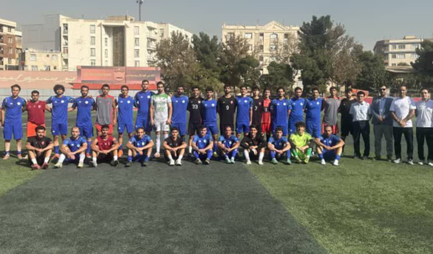 مسابقه تدارکاتی تیم فوتبال دانشگاه تهران با تیم جوانان پرسپولیس